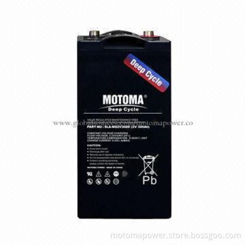 2V Rechargeable Acid Battery, Maintenance-free ABS Container Materials
